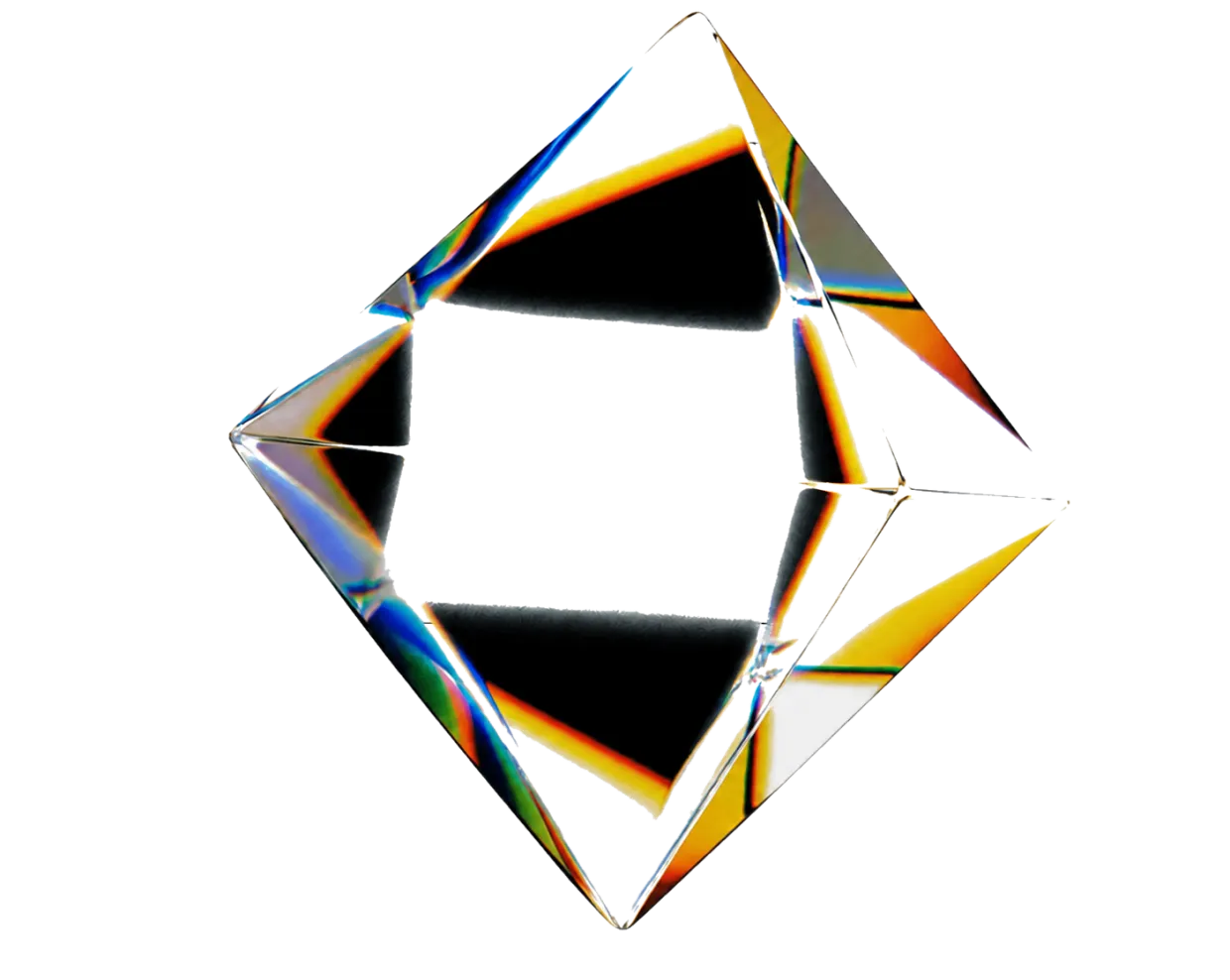 A faceted glass crystal refracting light, the clarity AI delivers when implementation is done right